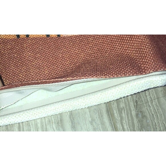 Boho Pillow Covers 16x16 Inch, Mid Century Abstract Sun Set Of 2 CUTE!! - Picture 7 of 8